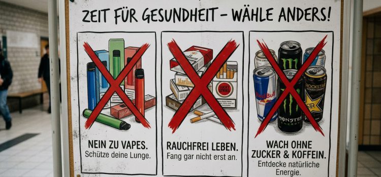 Information zum Umgang mit Nikotinprodukten und Energydrinks